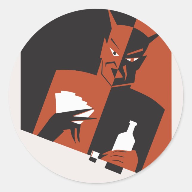 "The Devil's Vices" stickers (Front)