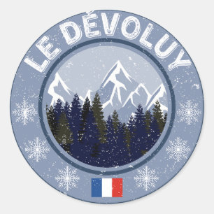 The Devolved Ski Resort Classic Round Sticker