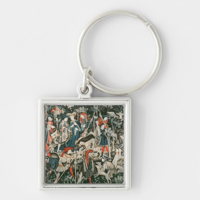 The Devonshire Hunting Tapestries Key Ring (Front)