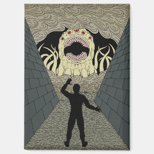 The Devourer Cometh Weird Horror Art Magnet