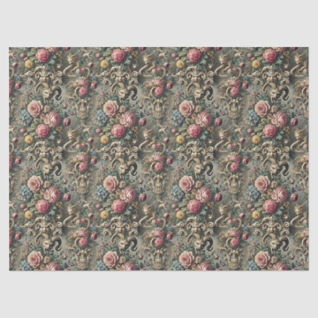 The Devourer of Bloom & Bone – Gothic Victorian Tissue Paper (Front)