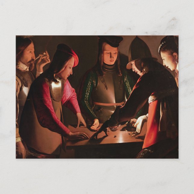 The Dice Players Postcard (Front)