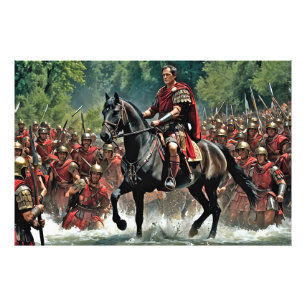 "The Die is Cast: Caesar's Rubicon Challenge" Photo Print