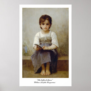"The Difficult Lesson" William-Adolphe Bouguereau Poster