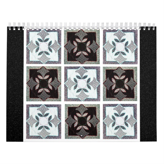 The Digital Quilt Calendar In Black And White (Cover)