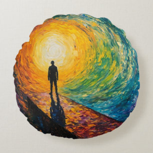 The Dimension's Edge Round Cushion