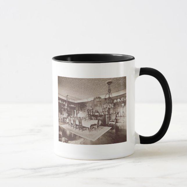 The Dining Room, Wickham Hall, Kent, 1897 Mug (Right)