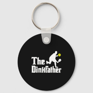 The dinkfather - funny pickleball player paddlebal key ring