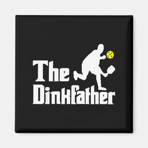 The dinkfather - funny pickleball player paddlebal magnet
