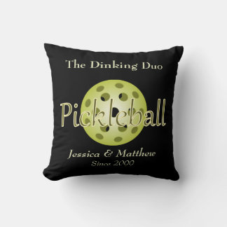The Dinking Duo Couple Pickleball Ball Cushion