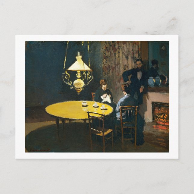 The Dinner, An Interior Claude Monet Postcard (Front)