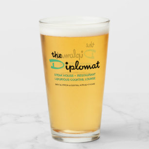 The Diplomat Restaurant, Chicago, IL Glass