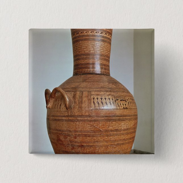 The Dipylon Amphora 15 Cm Square Badge (Front)