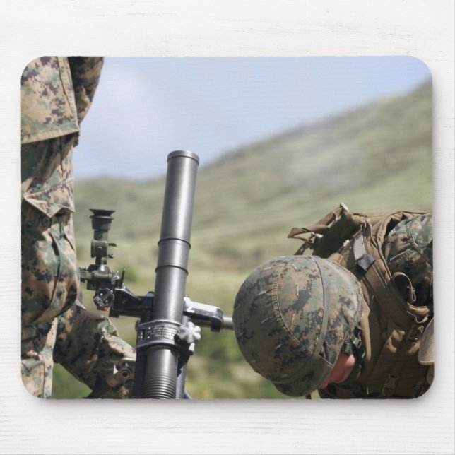 The direct-lay method of firing mortars mouse pad (Front)