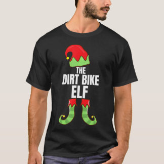 The Dirt Bike Elf Family Funny Christmas Group T-Shirt
