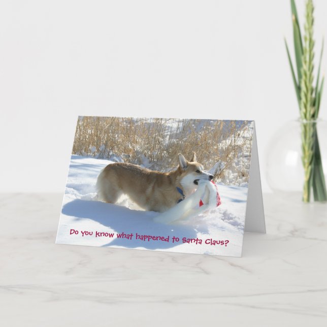 The Disappearance of the "Naughty" list Holiday Card (Front)