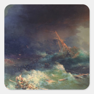 The Disaster of the Liner Ingermanland Square Sticker