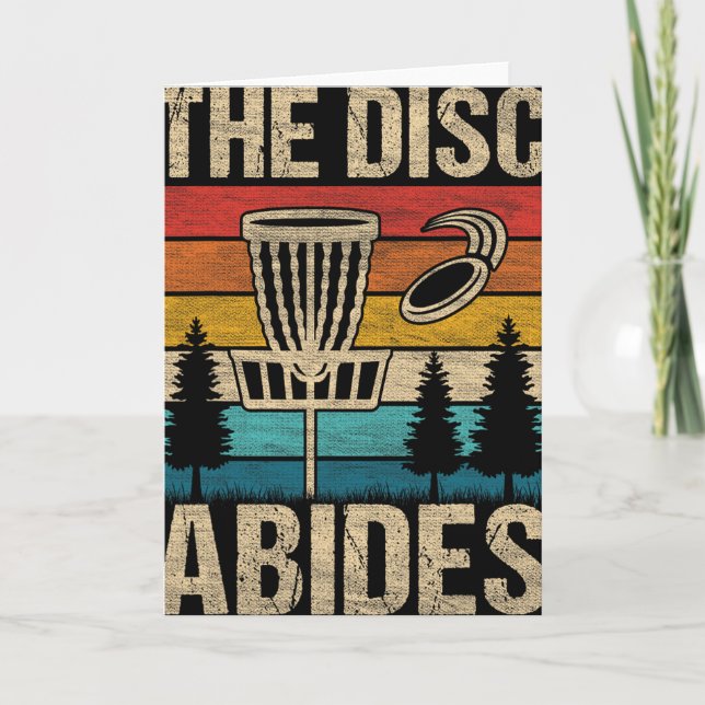 The Disc Abides I Disc Golf  Card (Front)