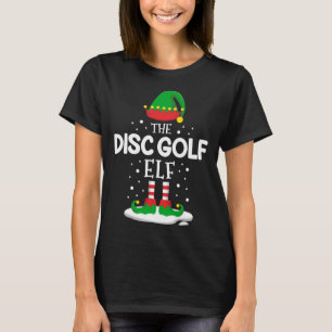 The Disc Golf Elf Christmas Family Matching Costum T-Shirt
