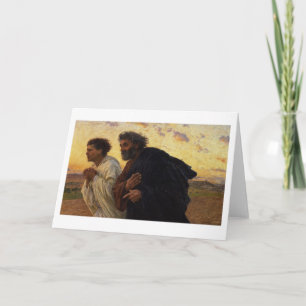 The Disciples Peter and John Running Card
