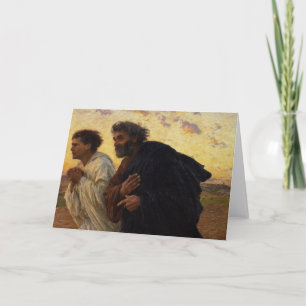 The Disciples Peter and John Running Card