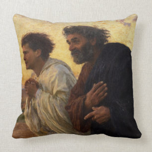 The Disciples Peter and John Running Cushion