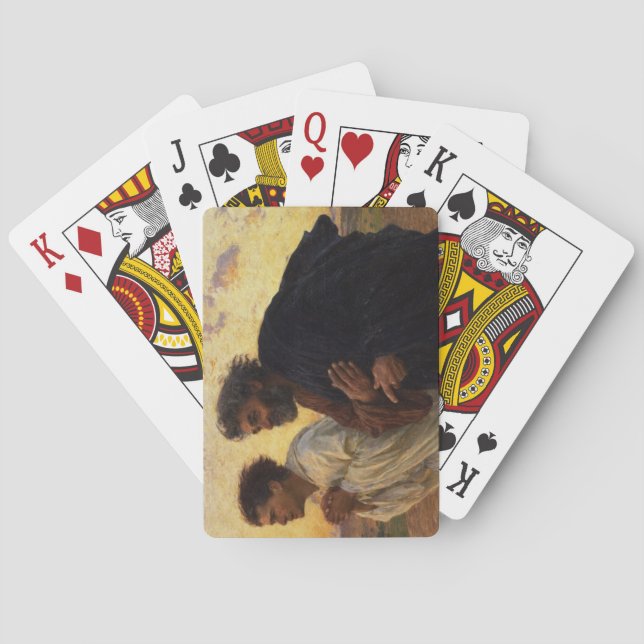The Disciples Peter and John Running Playing Cards (Back)