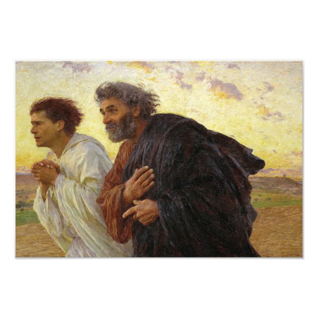 The Disciples Running to the Sepulchre by Burnand Photo Print (Front)