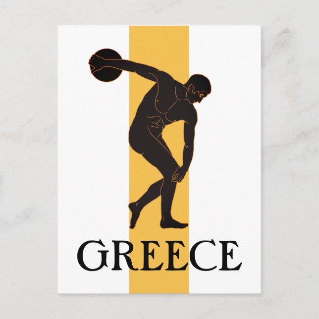 The Discobolus Greece Postcard (Front)