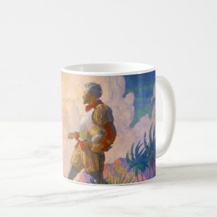 The Discoverer by Newell Convers Wyeth Coffee Mug