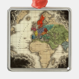 The Discovery of America 1498 AD Metal Tree Decoration