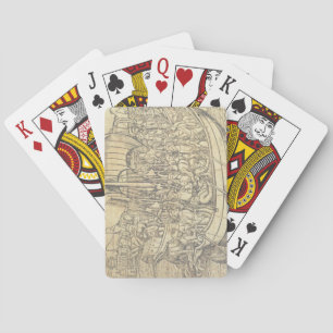 The Discovery of the New World by Chrisopher Colum Playing Cards