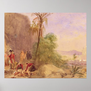 The discovery of Tipu's body at the Water Gate at Poster