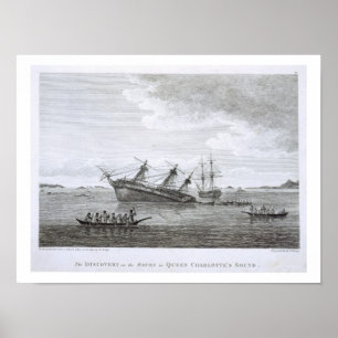 The Discovery on the Rocks in Queen Charlotte's So Poster