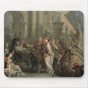 The Disembarkation of Cleopatra at Tarsus (oil on Mouse Pad