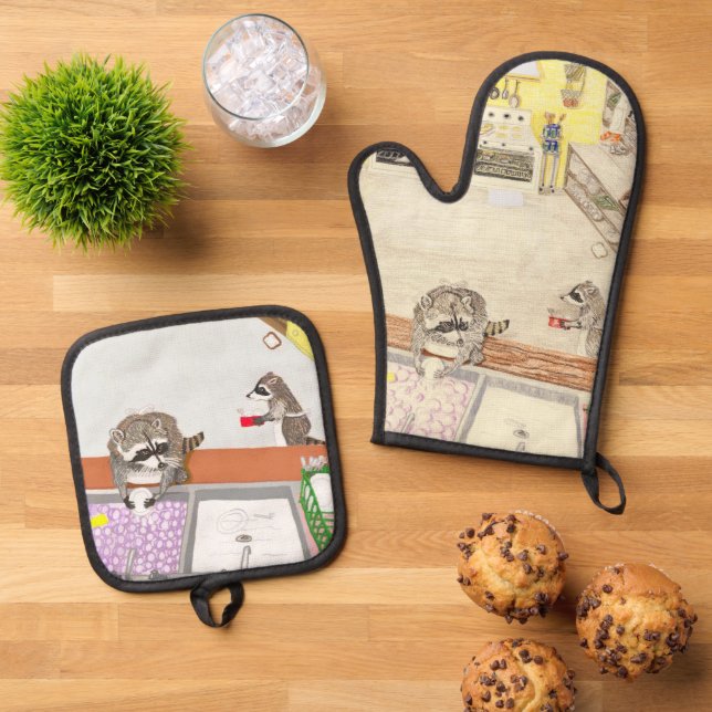 The Dish Washers Oven Mitt & Pot Holder Set (Top Down)