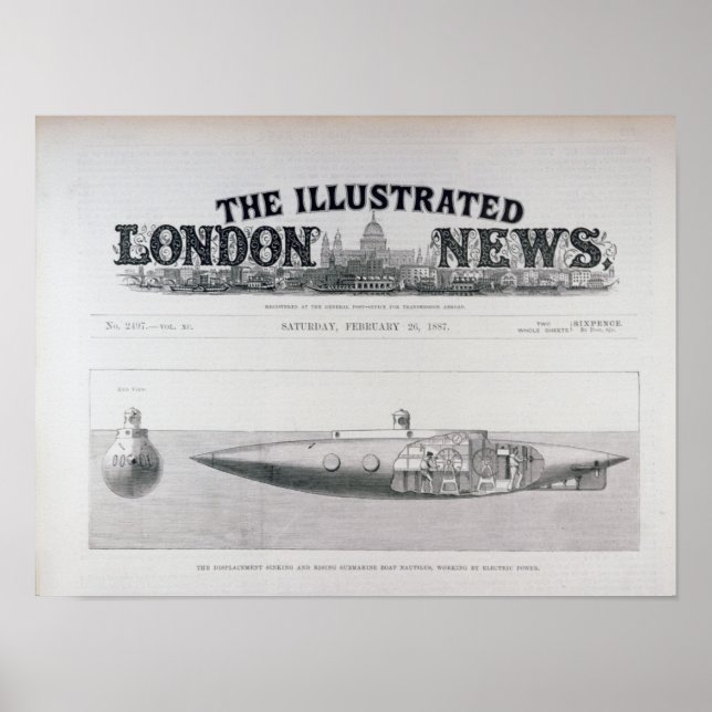 The Displacement Sinking and Rising Submarine Poster (Front)