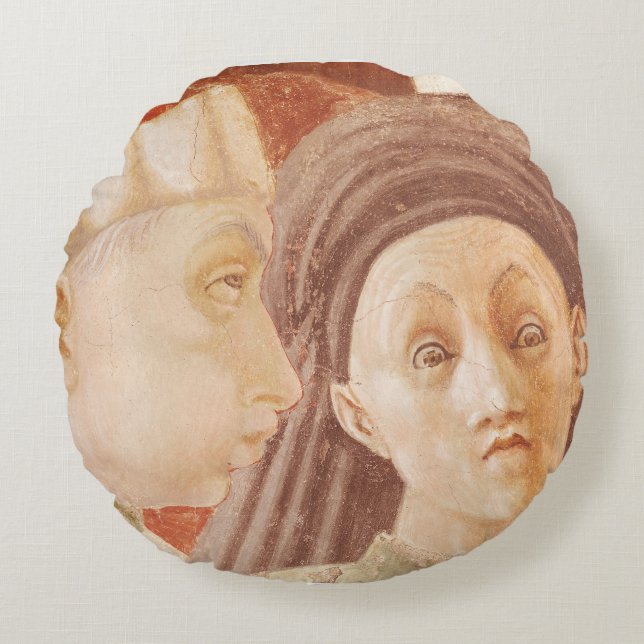 The Dispute of St. Stephen, 1433-34 Round Cushion (Front)