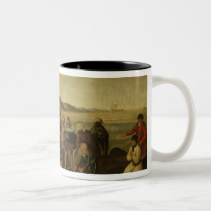 The Dispute over the Golden Baton Two-Tone Coffee Mug