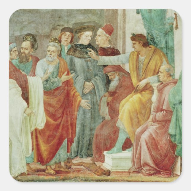 The Dispute with Simon Mago Square Sticker (Front)