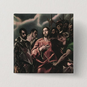 The Disrobing of Christ 15 Cm Square Badge