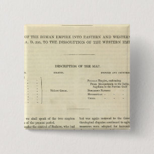 The Dissolution of the Western Empire 476 AD 15 Cm Square Badge