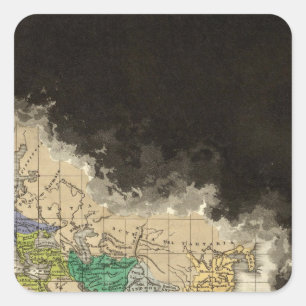 The Dissolution of the Western Empire 476 AD Square Sticker