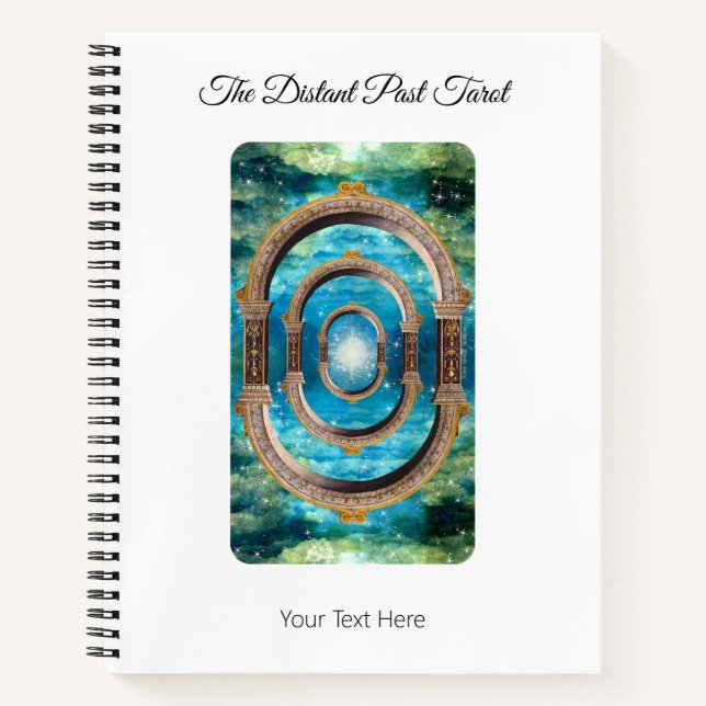 The Distant Past Tarot Card Deck Divination Oracle Notebook (Front)