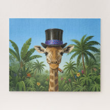 The Distinguished Giraffe's Tropical Retreat