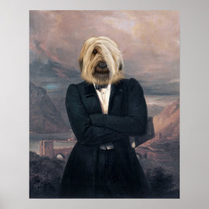 The Distinguished Sheepdog Funny Pet Poster