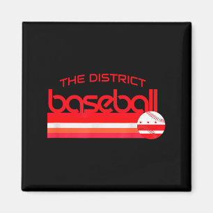 The District Baseball Washington Dc Sports Fan Tea Magnet