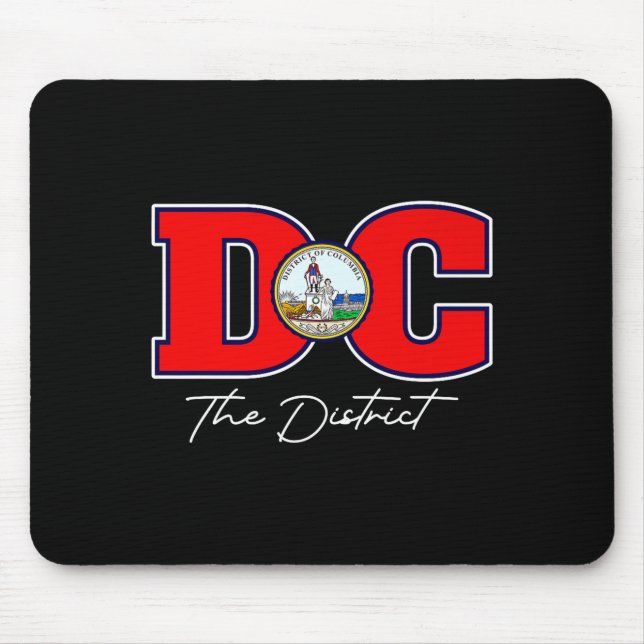 The District Of Washington Dc Vacation Souvenir Us Mouse Pad (Front)