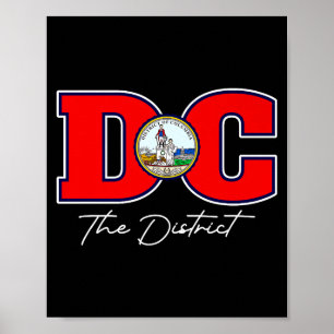 The District Of Washington Dc Vacation Souvenir Us Poster