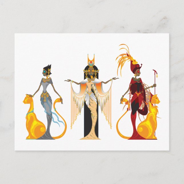 The Divas of Egypt Postcards (Front)